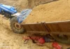 मुरुम लोड ट्रैक्टर पलटा, चालक किसान की दबकर मौत