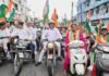 गोपाल मोदी के नेतृत्व में सीतामढ़ी से घंटाघर तक उमड़ा देशभक्ति का सैलाब