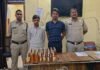 कटघोरा में अवैध अंग्रेजी शराब का परिवहन करते दो आरोपी गिरफ्तार
